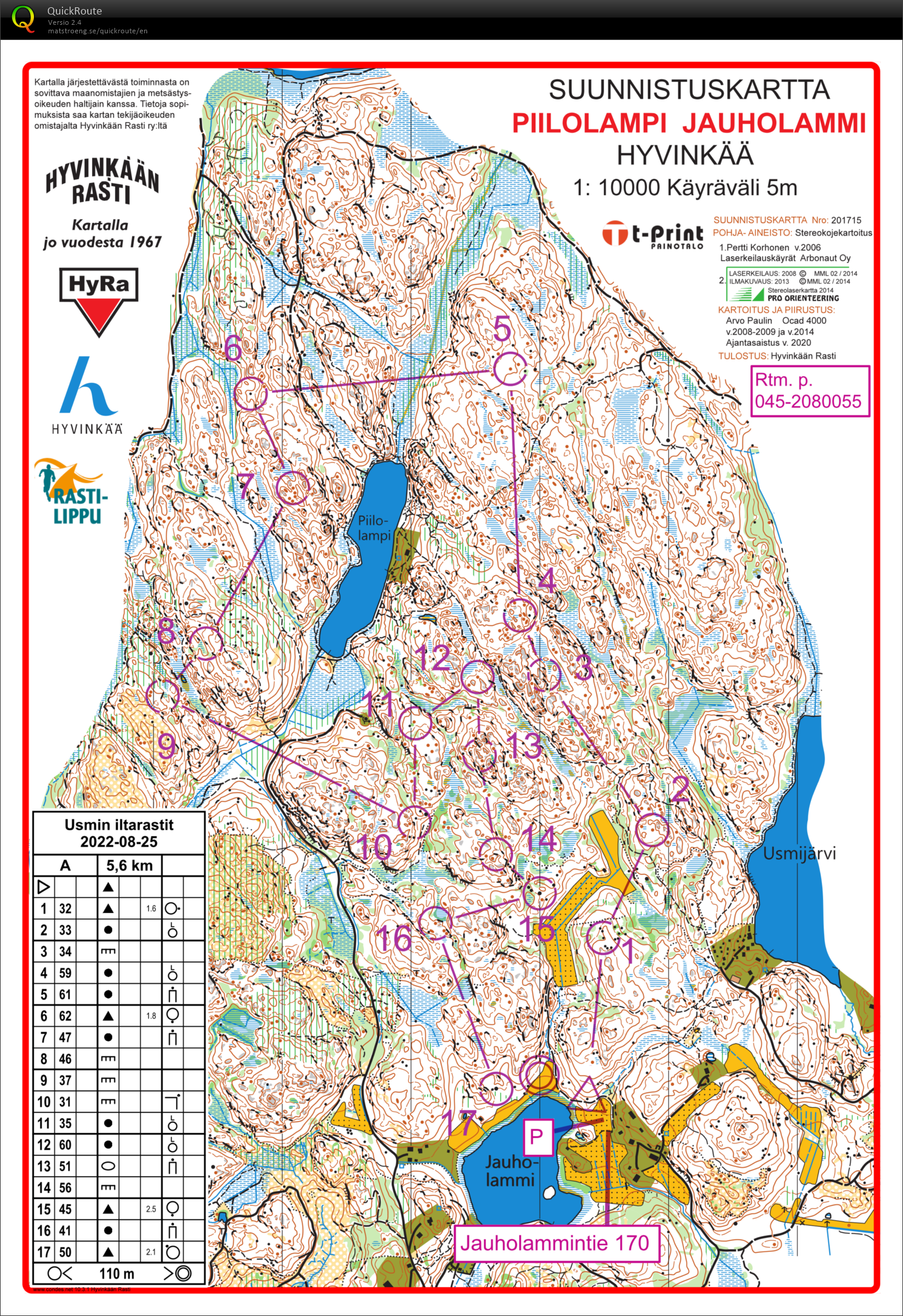 HyRa:n omatoimirastit (26/08/2022)
