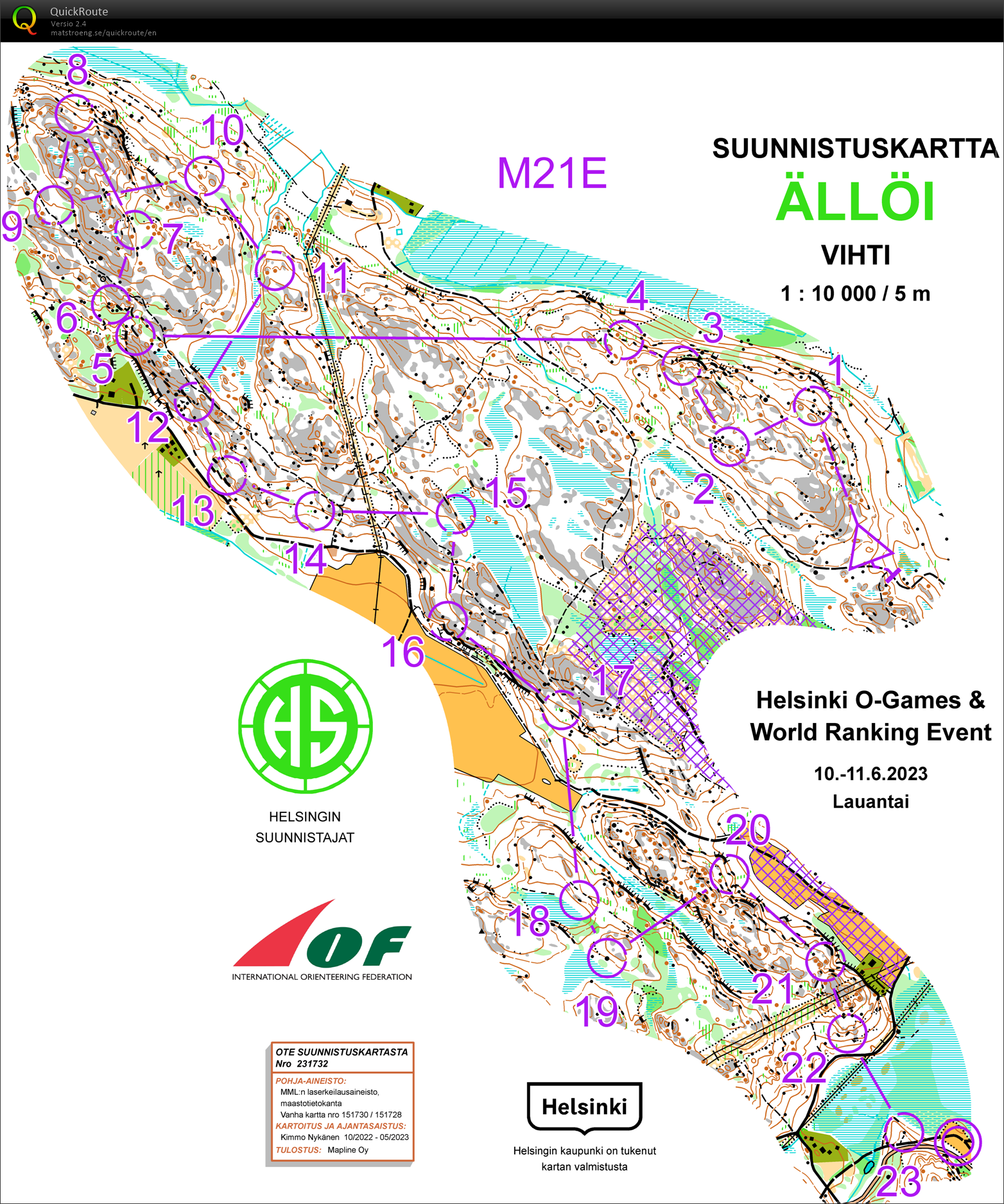 Helsinki O-Games WRE (10/06/2023)
